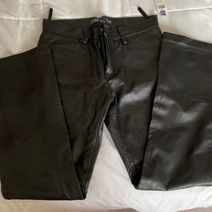 NWT Black Leather Pants